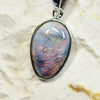 silver opal pendant