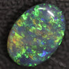 2.09 Cts Australian Black Opal Lightning Ridge Solid Gem Stone Cabochon