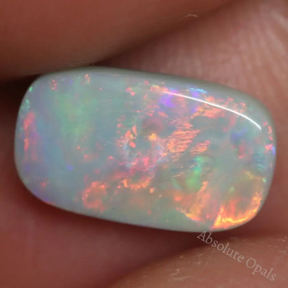 2.10 Cts Australian Semi Black Opal Solid Lightning Ridge Cabochon Loose Stone