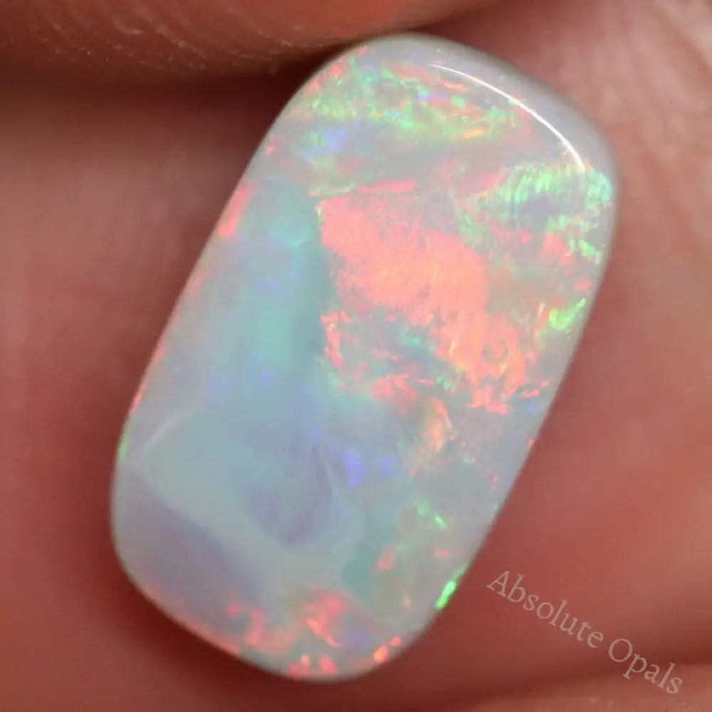 2.10 Cts Australian Semi Black Opal Solid Lightning Ridge Cabochon Loose Stone