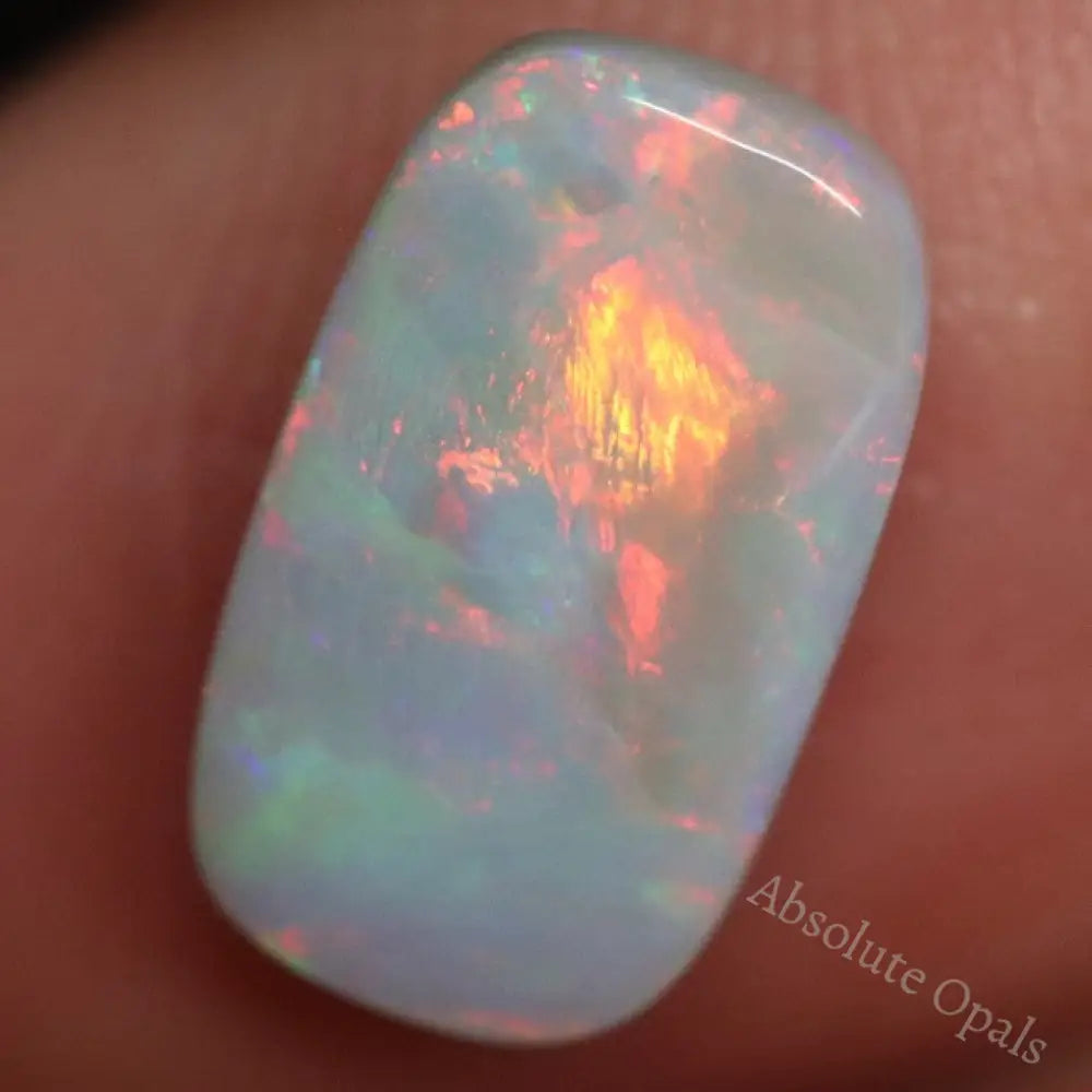 2.10 Cts Australian Semi Black Opal Solid Lightning Ridge Cabochon Loose Stone