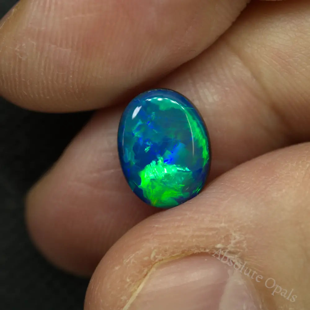 2.13 Cts Australian Opal Doublet Stone Lightning Ridge