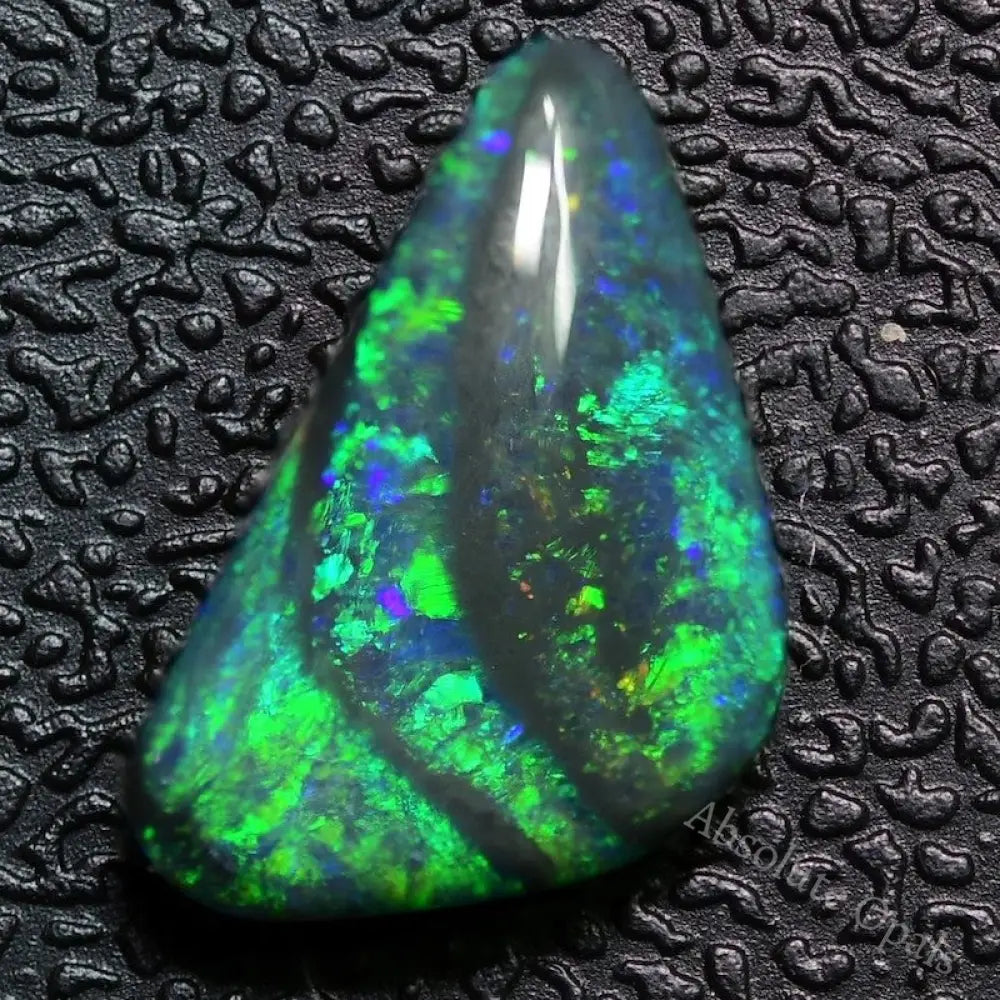 2.15 Cts Australian Black Opal Cut Stone Lightning Ridge