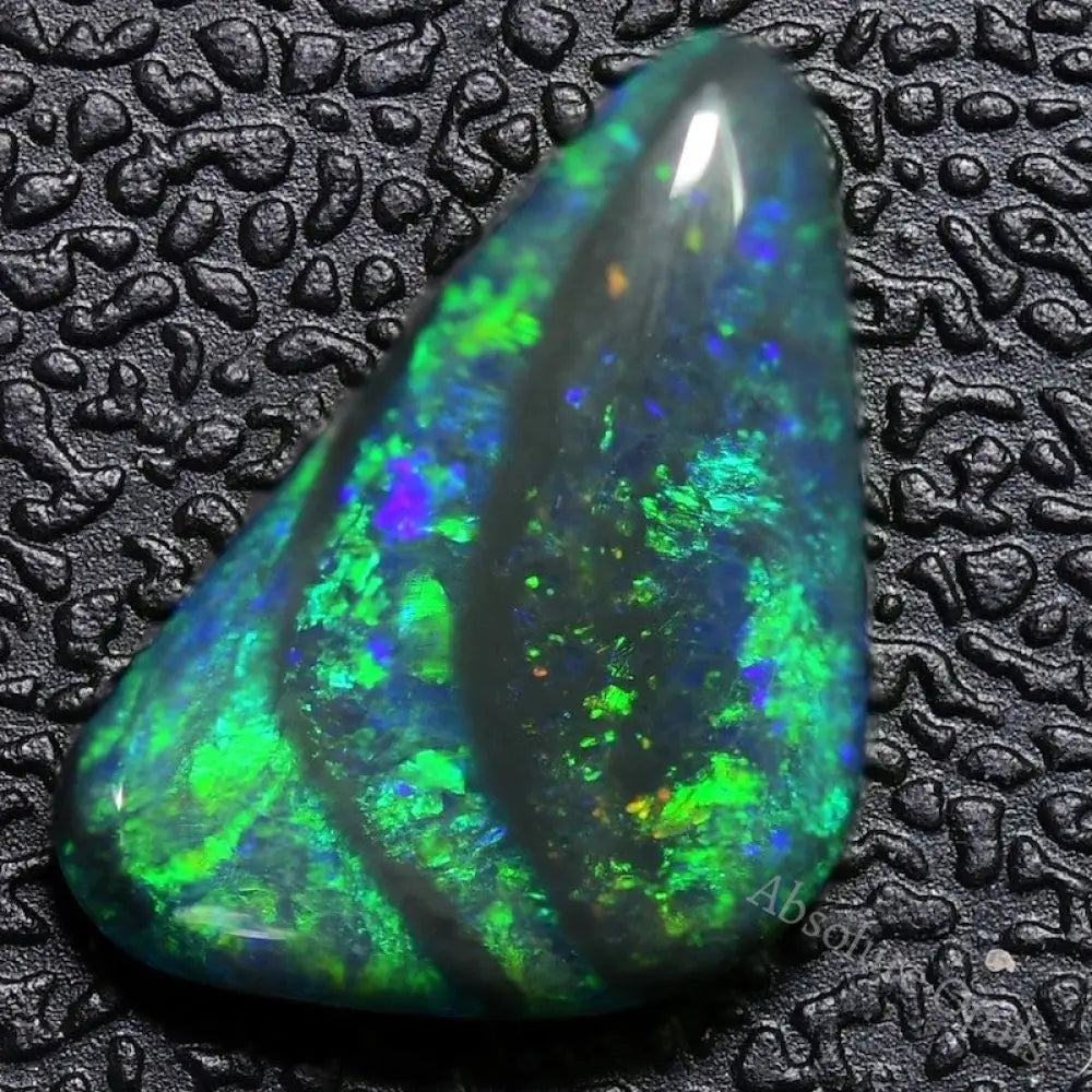 2.15 Cts Australian Black Opal Cut Stone Lightning Ridge