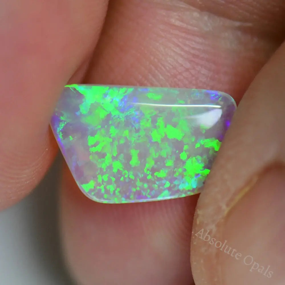 2.16 Cts Australian Solid Opal Cut Stone Lightning Ridge Crystal Light