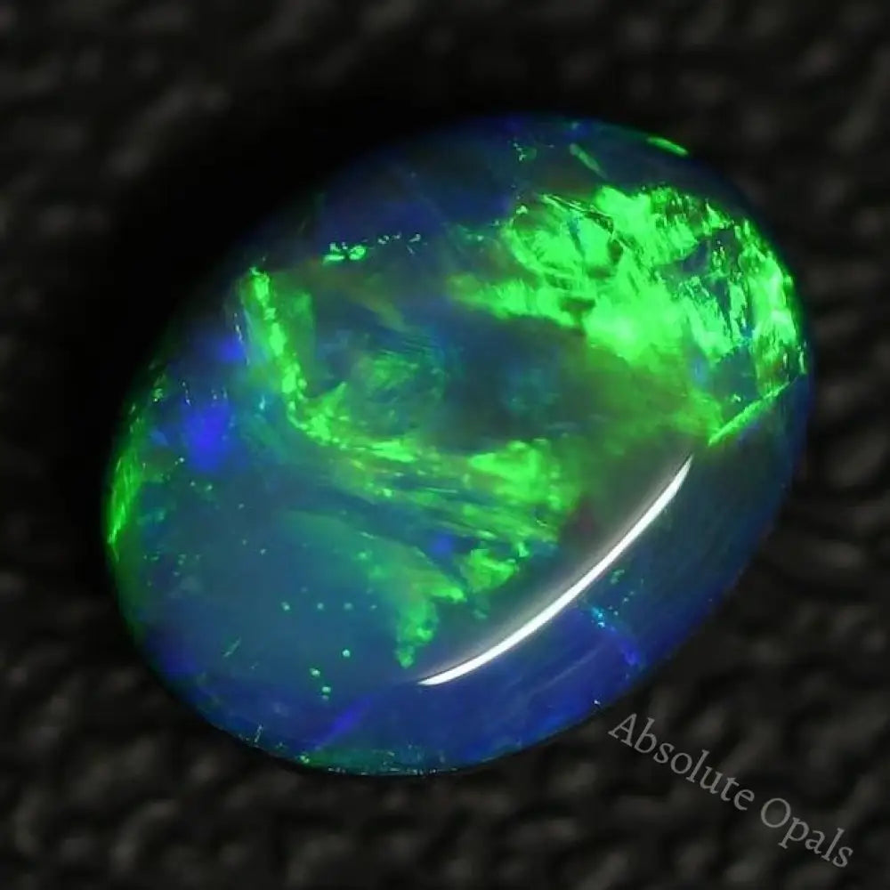 2.18 Cts Australian Opal Doublet Stone Cabochon Lightning Ridge