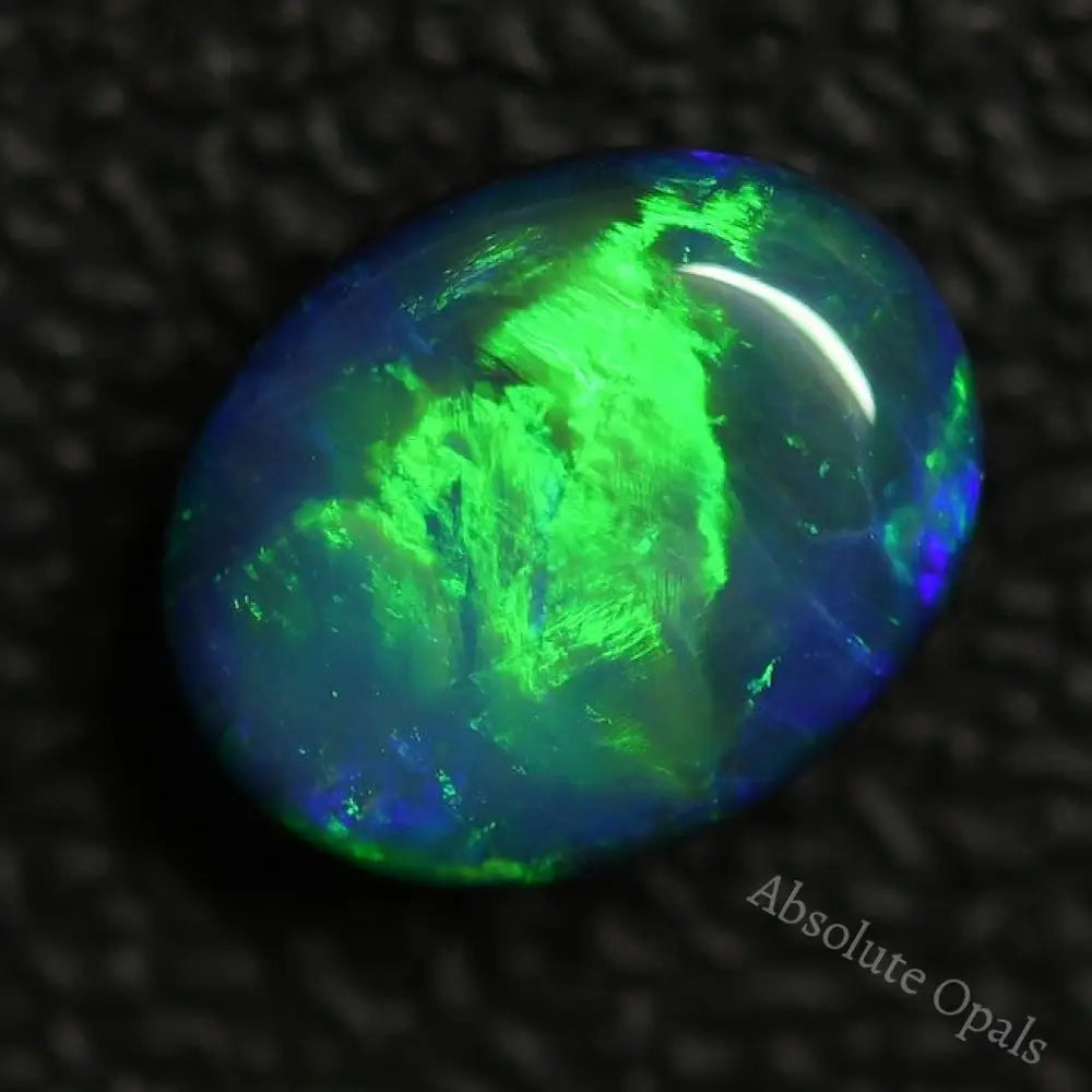 2.18 Cts Australian Opal Doublet Stone Cabochon Lightning Ridge