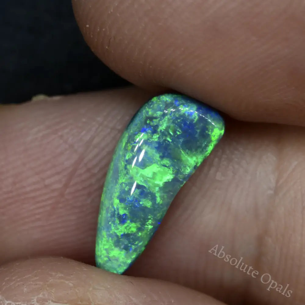 2.20 Cts Black Opal Lightning Ridge Australian Solid Carving Stone