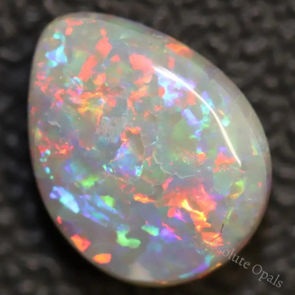 2.21 Cts Australian Semi Black Opal Solid Lightning Ridge Cabochon Loose Gem Stone
