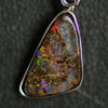 2.21 G Australian Boulder Opal With Silver Pendant: L 26.2 Mm Jewellery