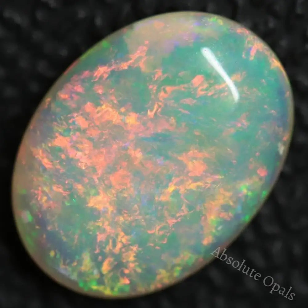 2.25 Cts Australian Lightning Ridge Semi Black Solid Opal