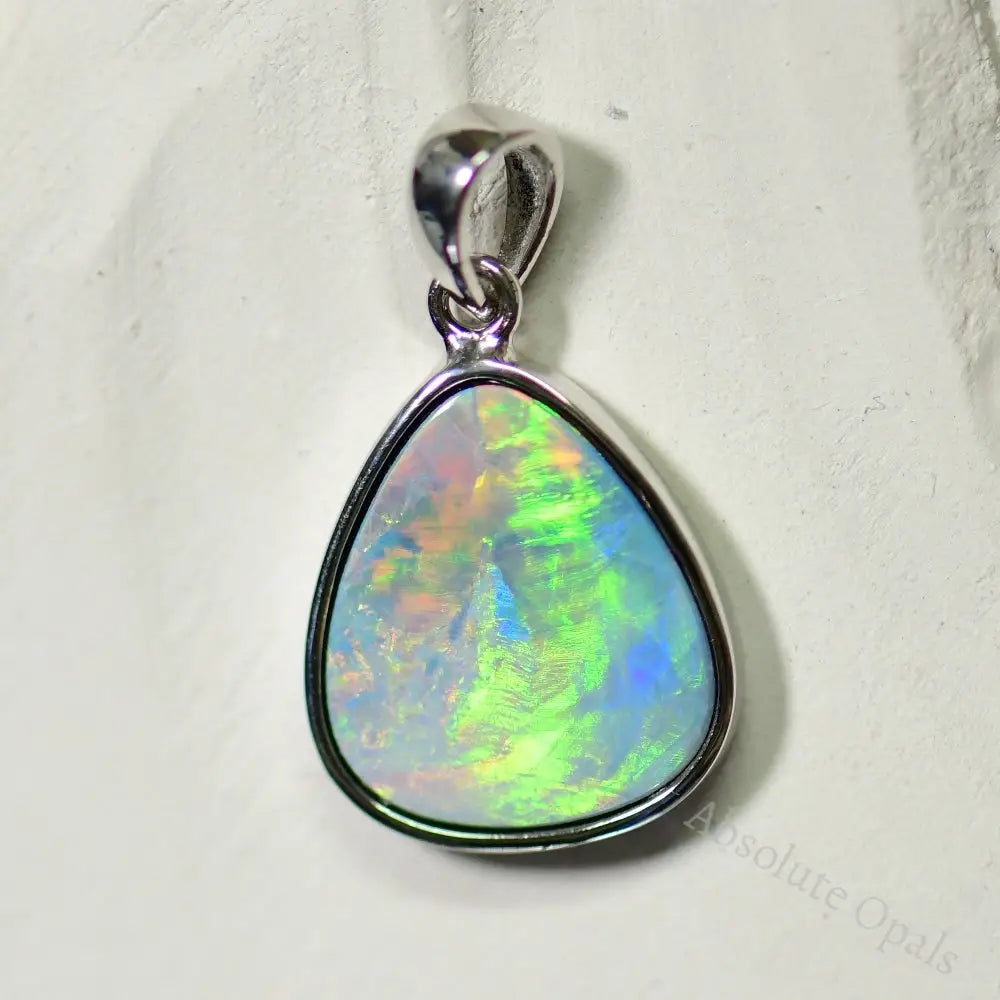 Australian Doublet Opal with Silver Pendant