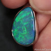 2.25 G Australian Doublet Opal With Silver Pendant: L 27.5 Mm Jewellery