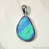 Australian Doublet Opal with Silver Pendant