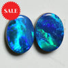 2.3 Cts Australian Opal Doublets Stone Cabochon 2Pcs 8X6 Doublet