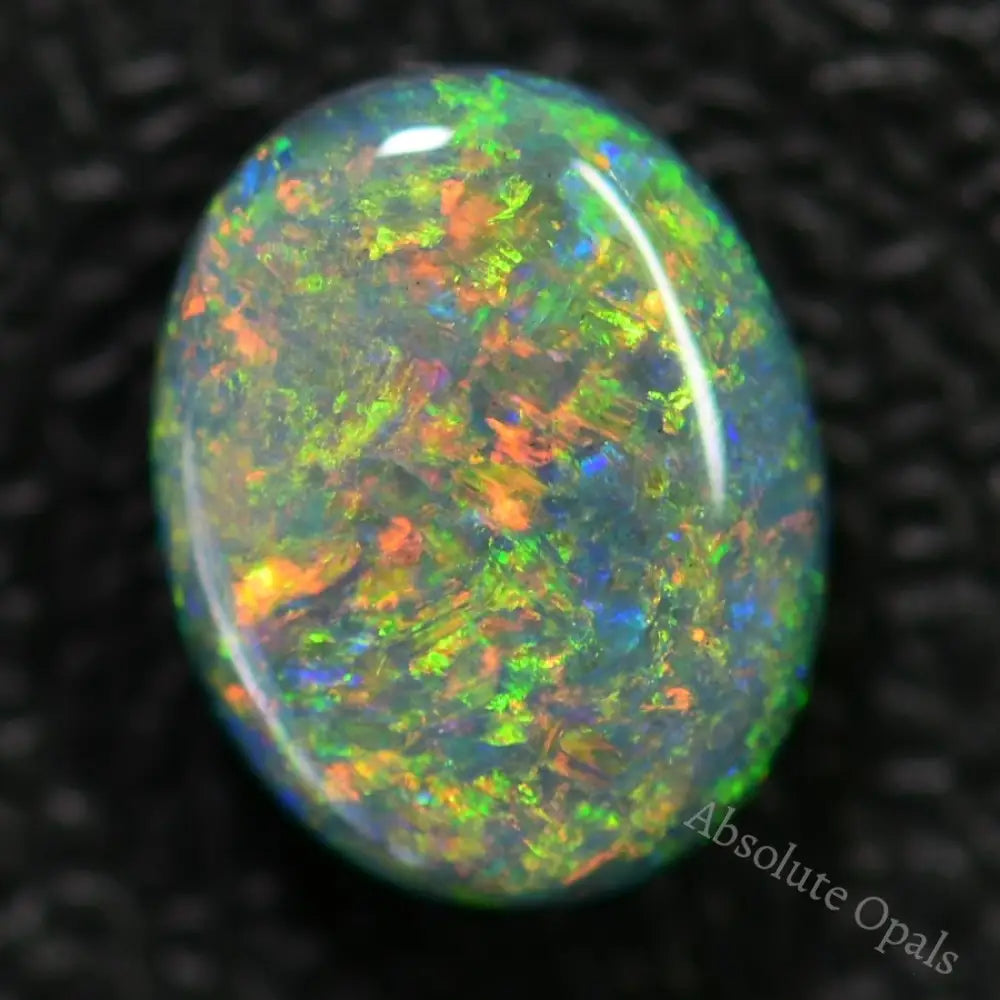 2.30 Cts Australian Black Opal Solid Stone Lightning Ridge