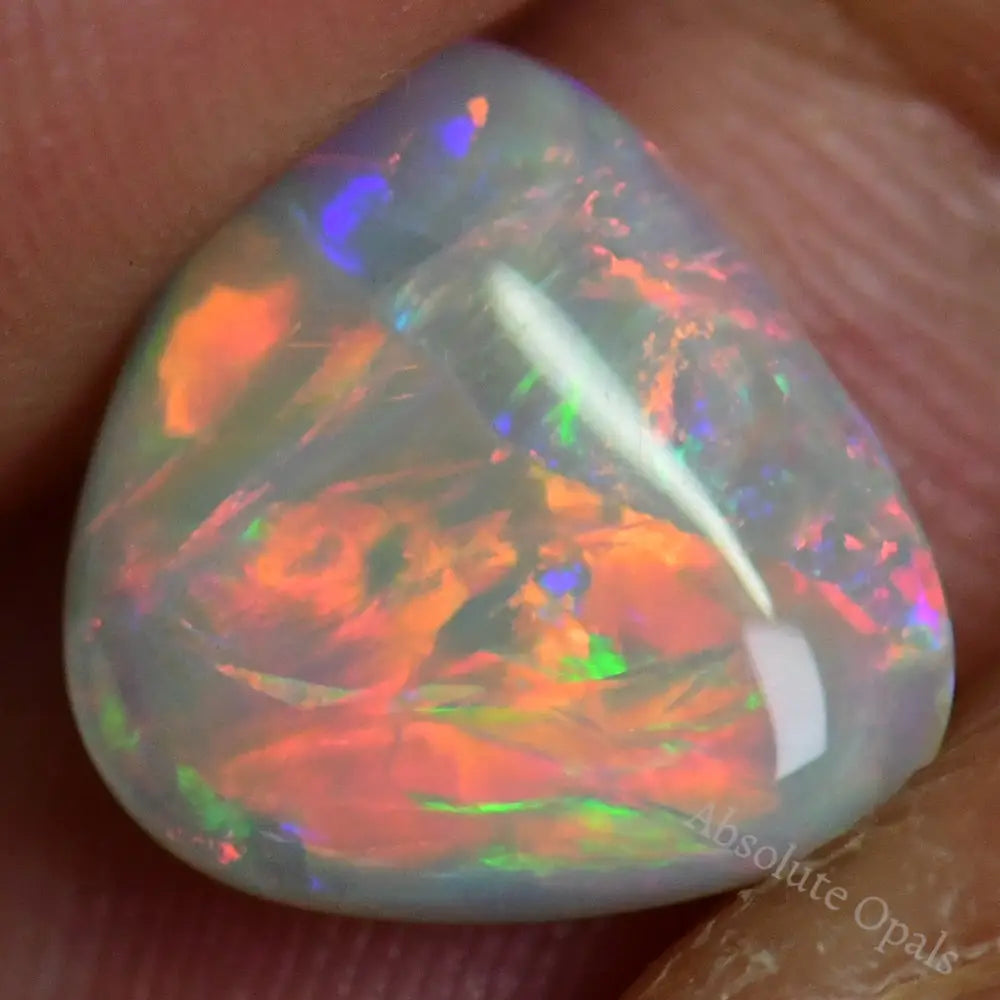 2.33 Cts Australian Solid Opal Cut Stone Lightning Ridge Semi Black