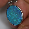 2.34 G Australian Doublet Opal With Silver Pendant: L 26.9 Mm Jewellery