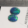 2.38 Cts Australian Opal Doublet Stone Cabochon 2Pcs