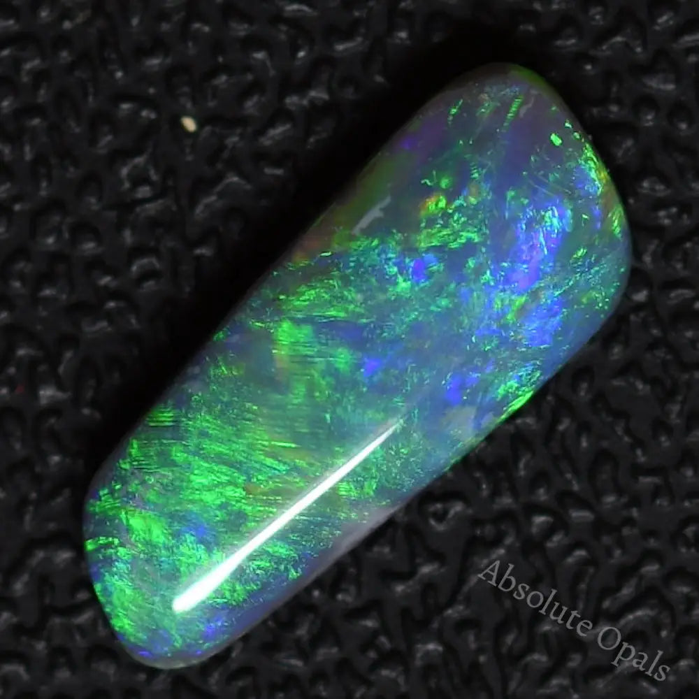 2.40 Cts Australian Solid Semi Black Opal Lightning Ridge