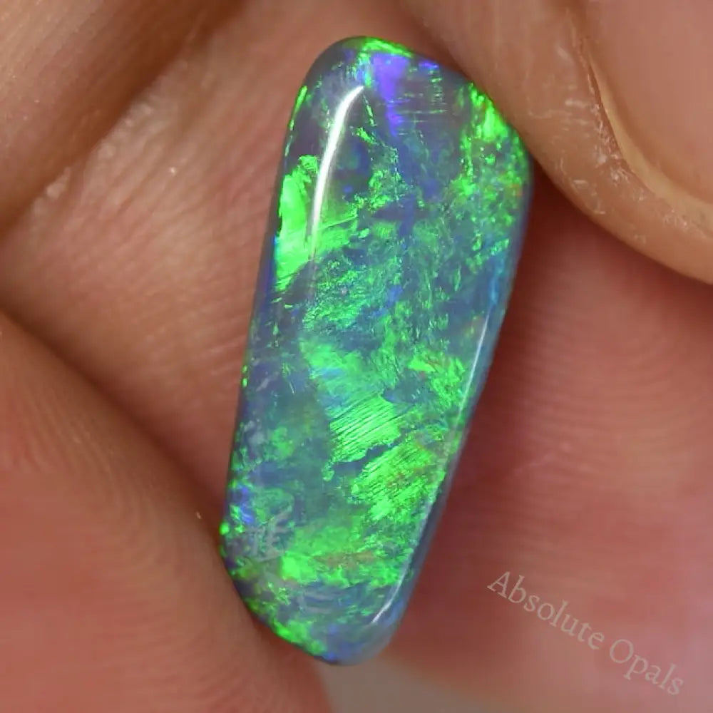 2.40 Cts Australian Solid Semi Black Opal Lightning Ridge