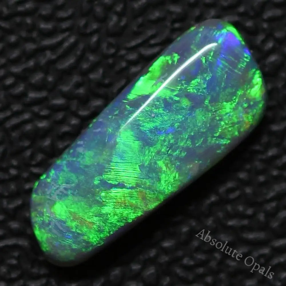 2.40 Cts Australian Solid Semi Black Opal Lightning Ridge