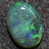 2.42 Cts Australian Black Opal Lightning Ridge Solid Gem Stone Cabochon