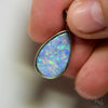 2.48 G Australian Doublet Opal With Silver Pendant: L 27.1 Mm Jewellery