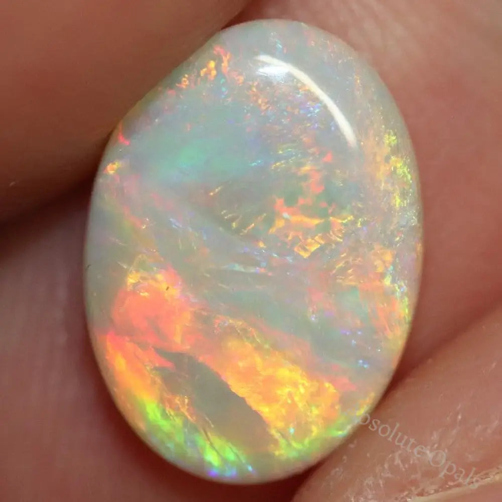 2.50 Cts Australian Semi Black Opal Solid Lightning Ridge Cabochon Loose Stone