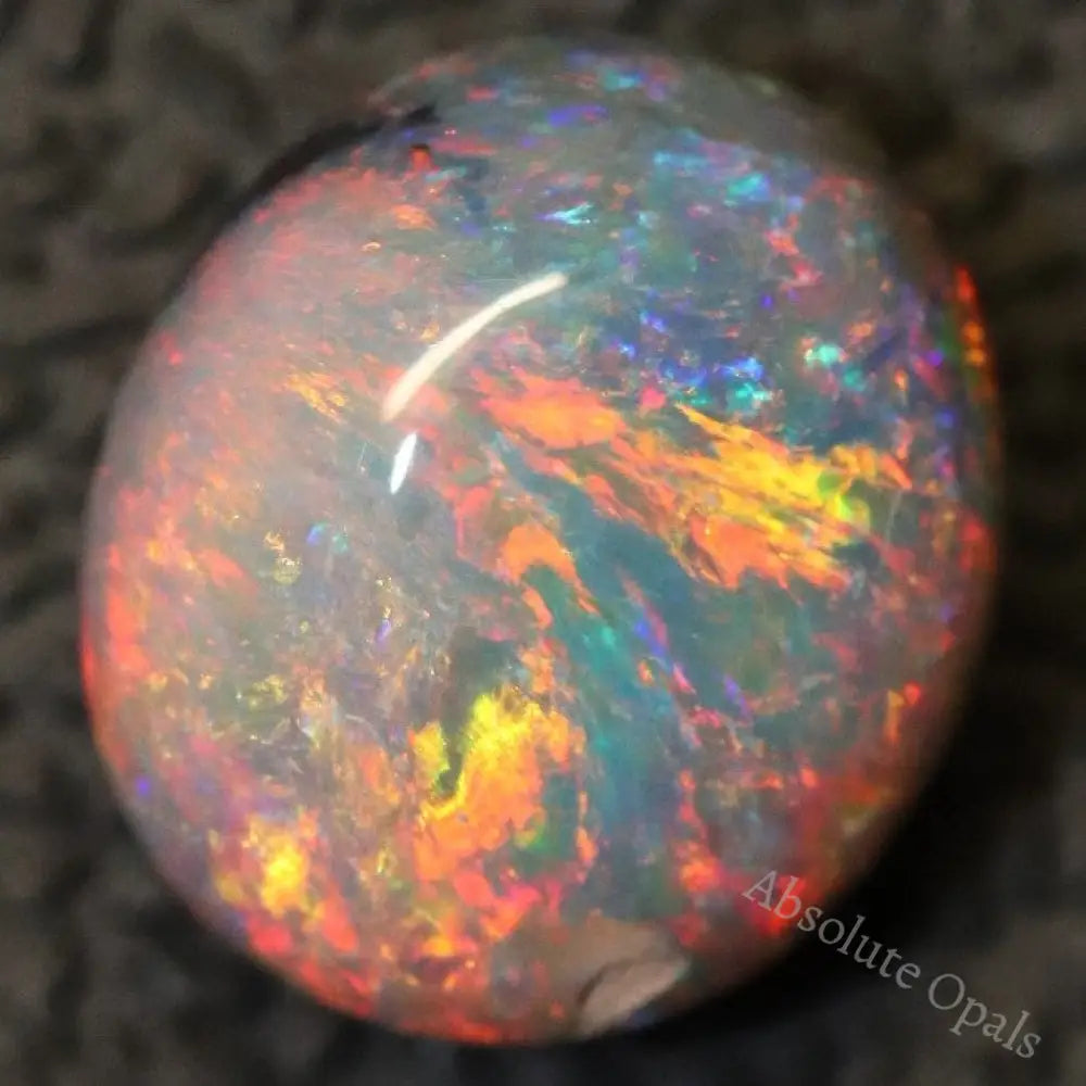 2.51 Cts Australian Black Opal Lightning Ridge Solid Gem Stone Cabochon