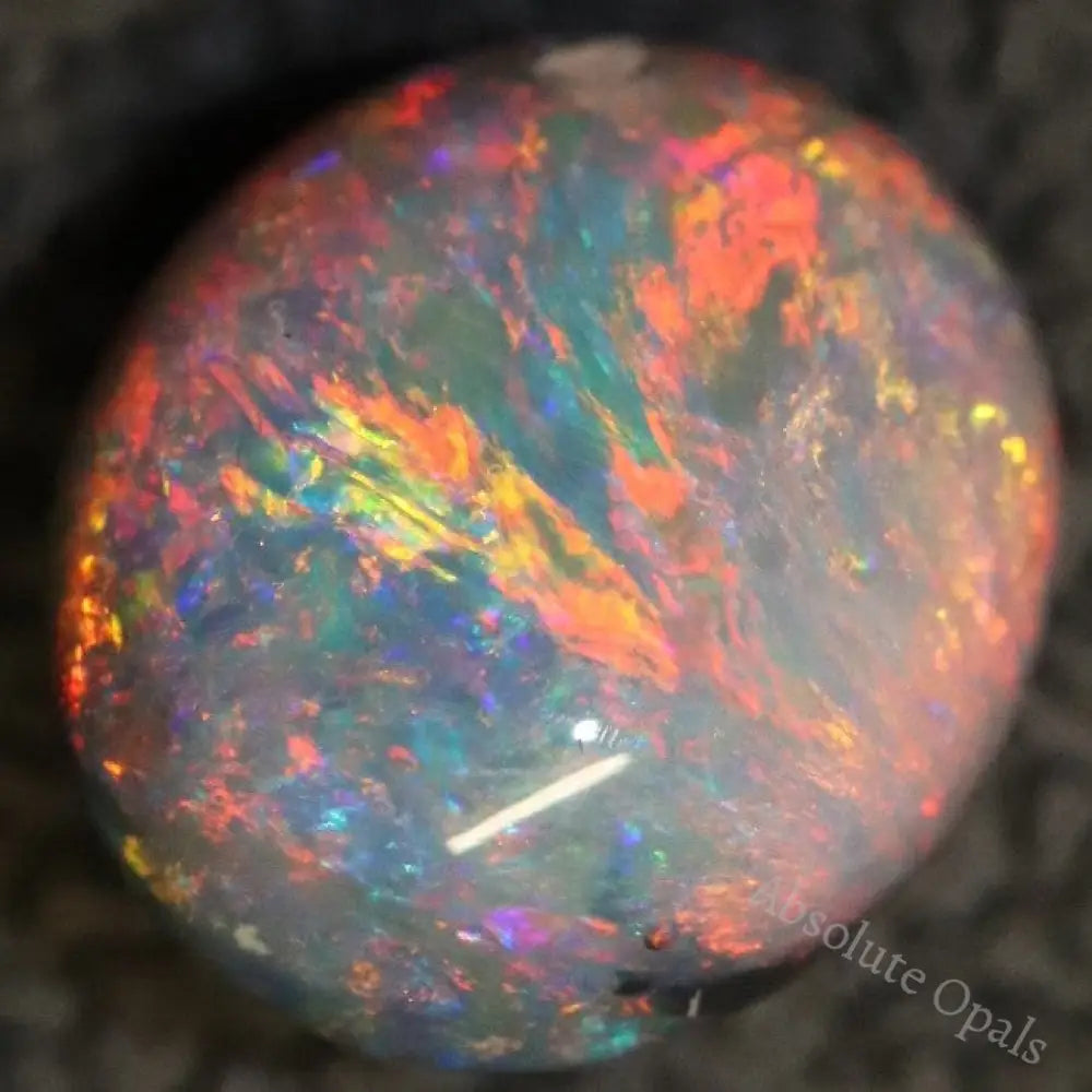 2.51 Cts Australian Black Opal Lightning Ridge Solid Gem Stone Cabochon