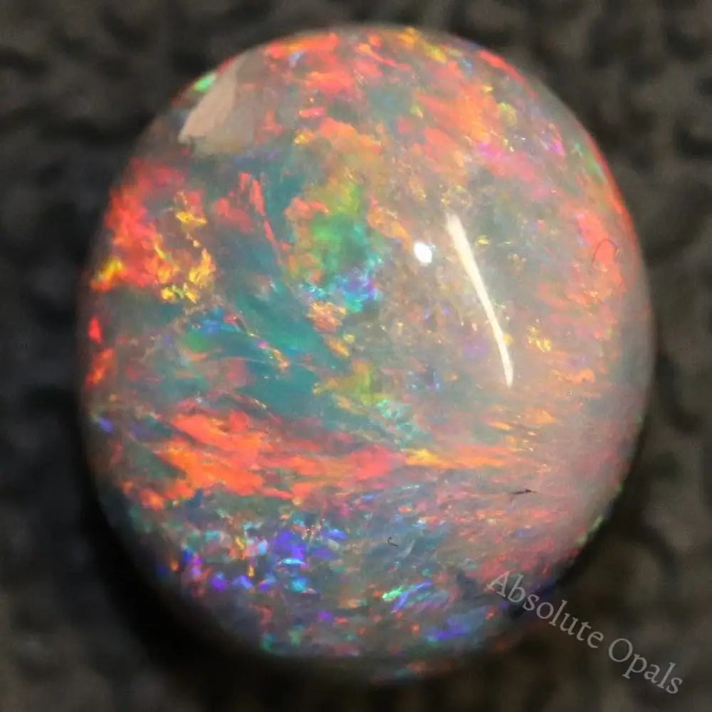 2.51 Cts Australian Black Opal Lightning Ridge Solid Gem Stone Cabochon