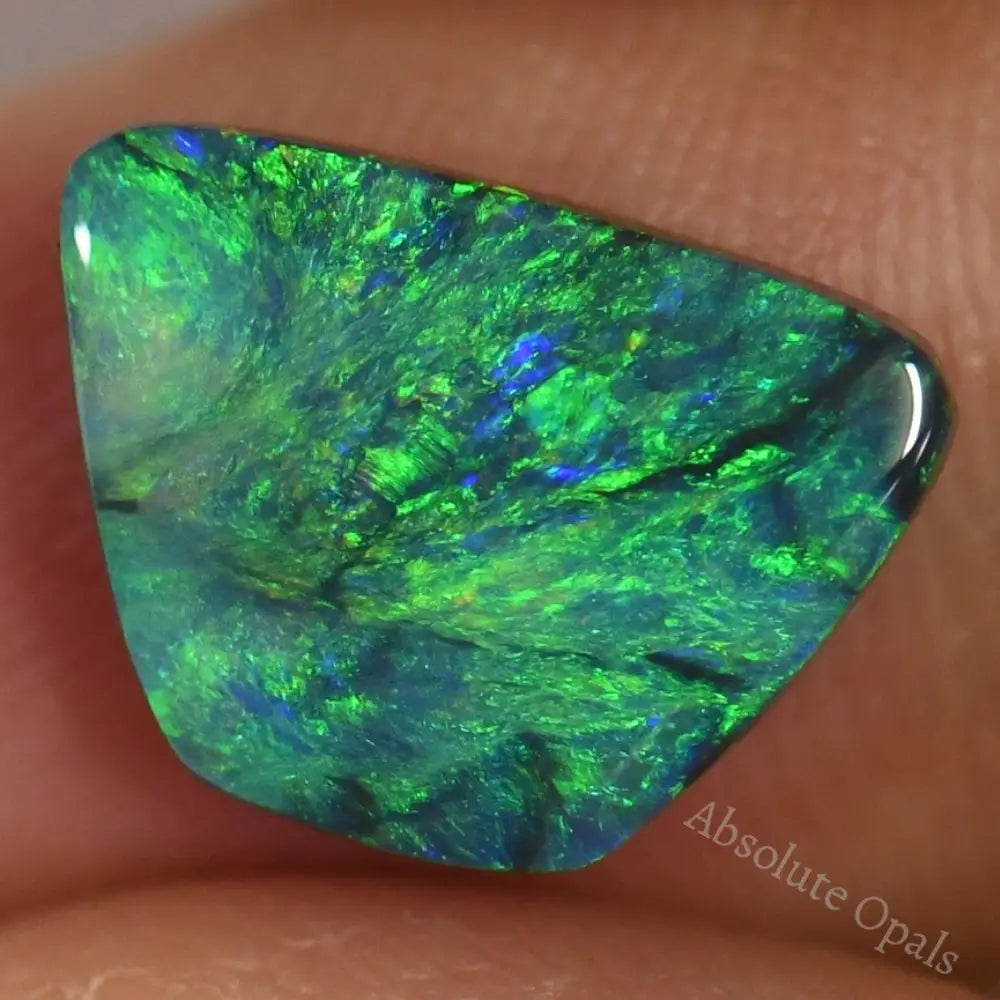 2.54 Cts Australian Black Solid Opal Lightning Ridge Cmr