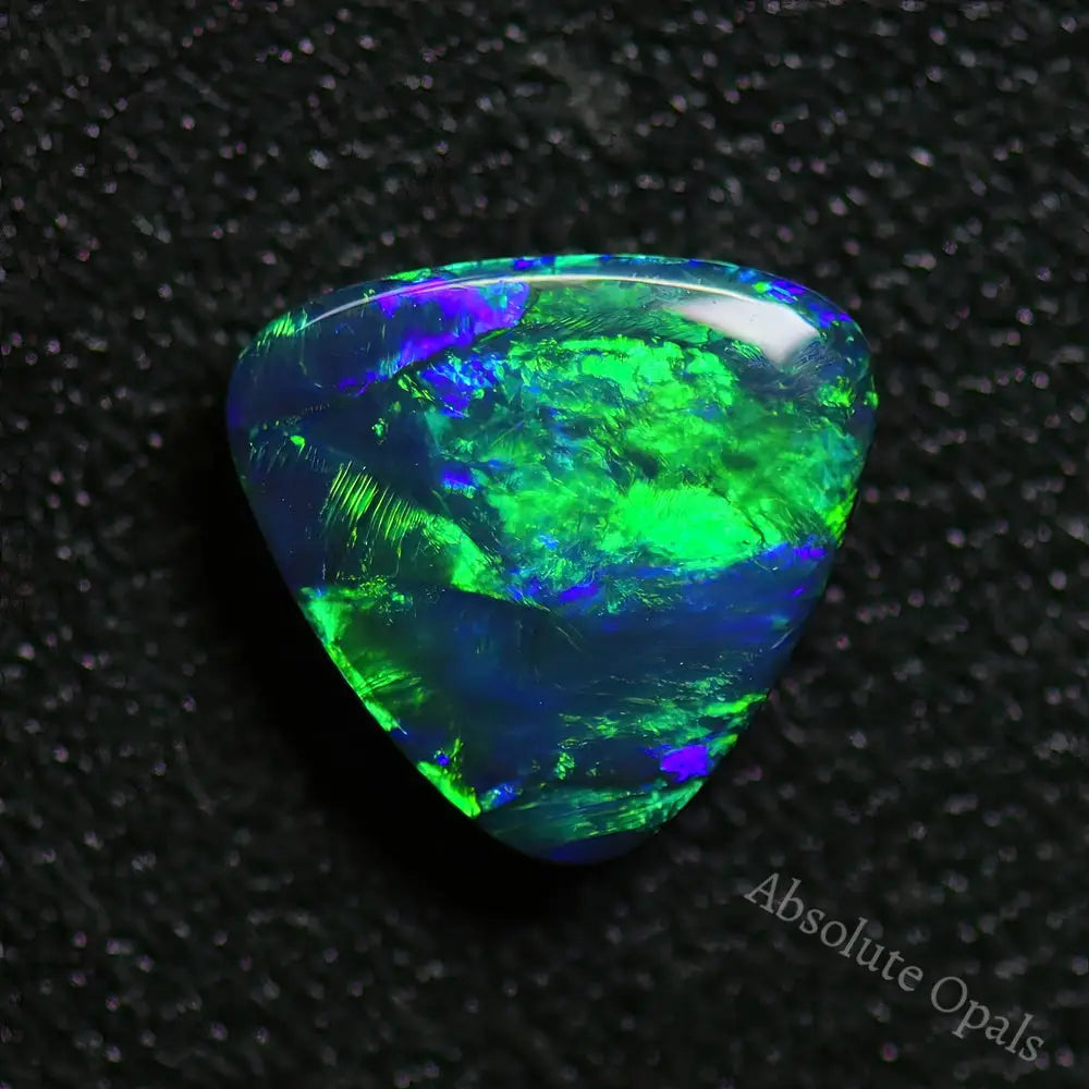 Australian Black Opal Solid Lightning Ridge