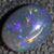 2.57 Cts Australian Black Crystal Opal Lightning Ridge Solid Gem Stone Cabochon