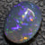 2.57 Cts Australian Black Crystal Opal Lightning Ridge Solid Gem Stone Cabochon