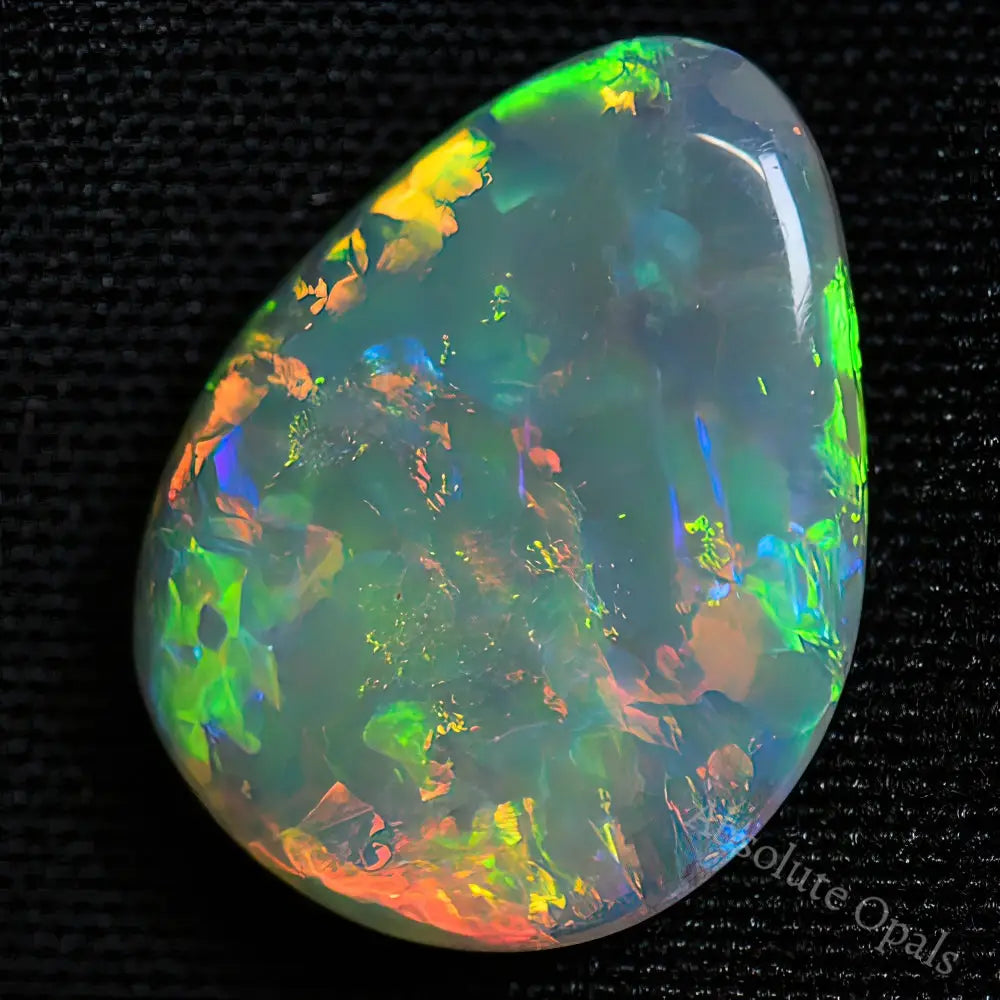 2.57 Cts Australian Solid Opal Cut Stone Lightning Ridge Light