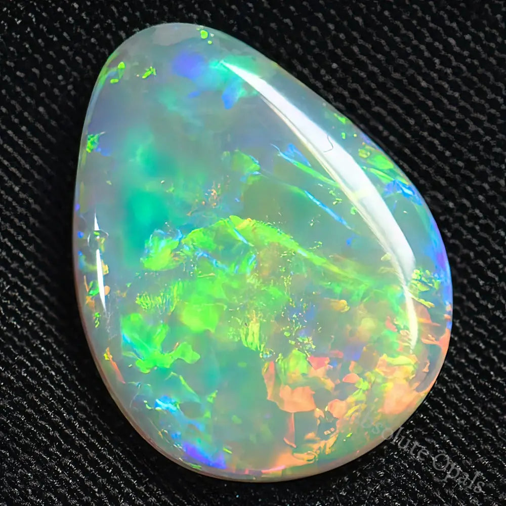 2.57 Cts Australian Solid Opal Cut Stone Lightning Ridge Light