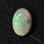 2.59 Cts Australian Semi Black Solid Opal Lightning Ridge