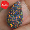 2.63 Cts Australian Black Opal Lightning Ridge Cabochon