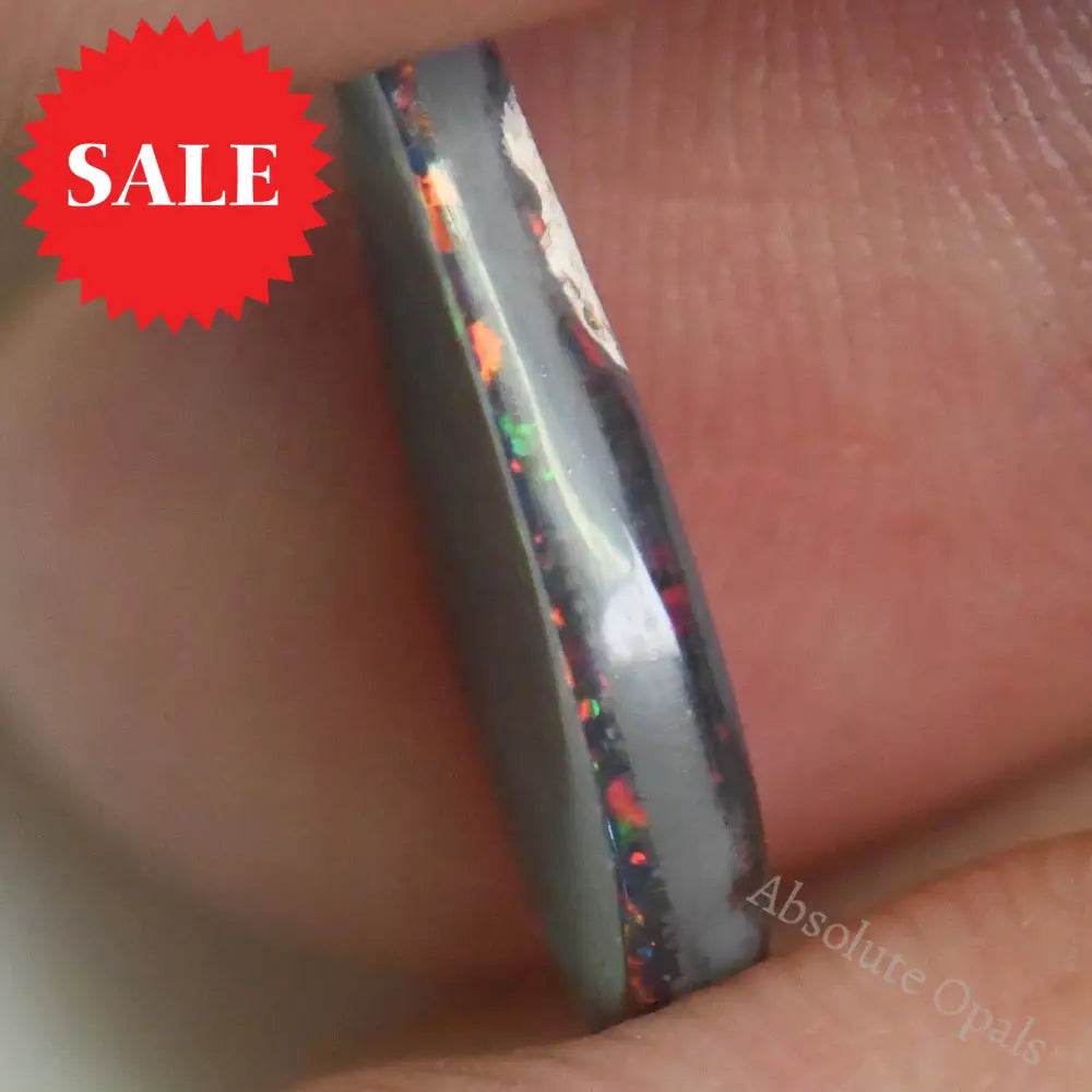 2.63 Cts Australian Black Opal Lightning Ridge Cabochon