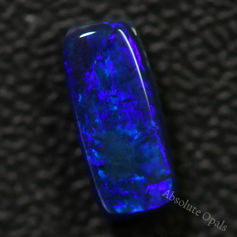 2.64 Cts Australian Black Opal Solid Lightning Ridge/ Double-Sided