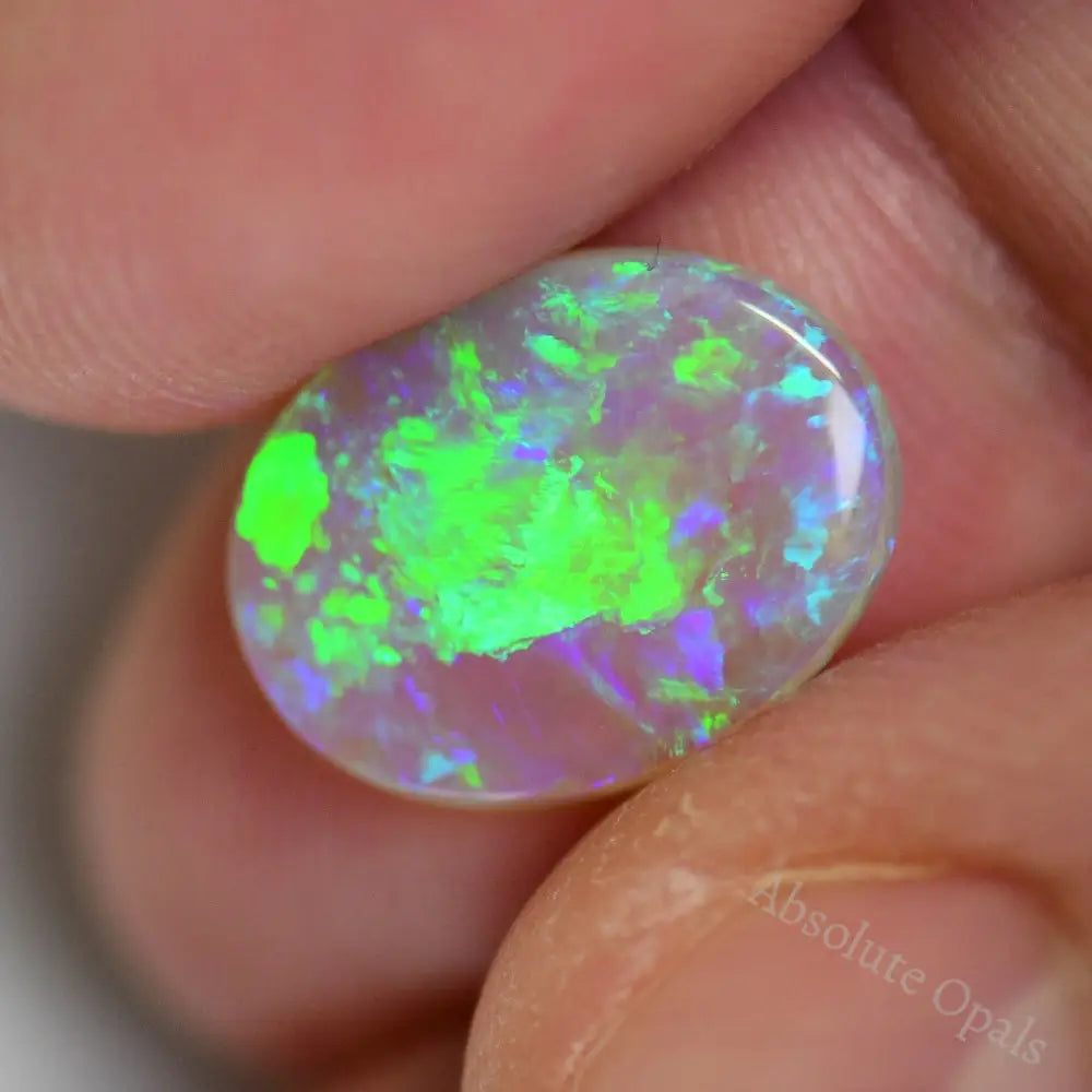 2.68 Cts Australian Solid Opal Cut Stone Lightning Ridge Light