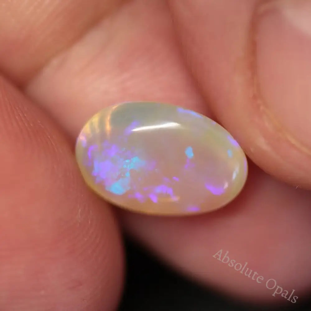 2.69 Cts Australian Semi Black Crystal Opal Lightning Ridge