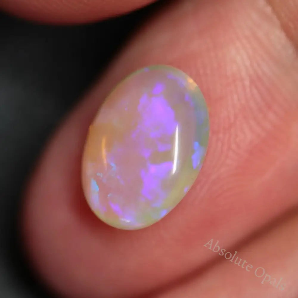 2.69 Cts Australian Semi Black Crystal Opal Lightning Ridge