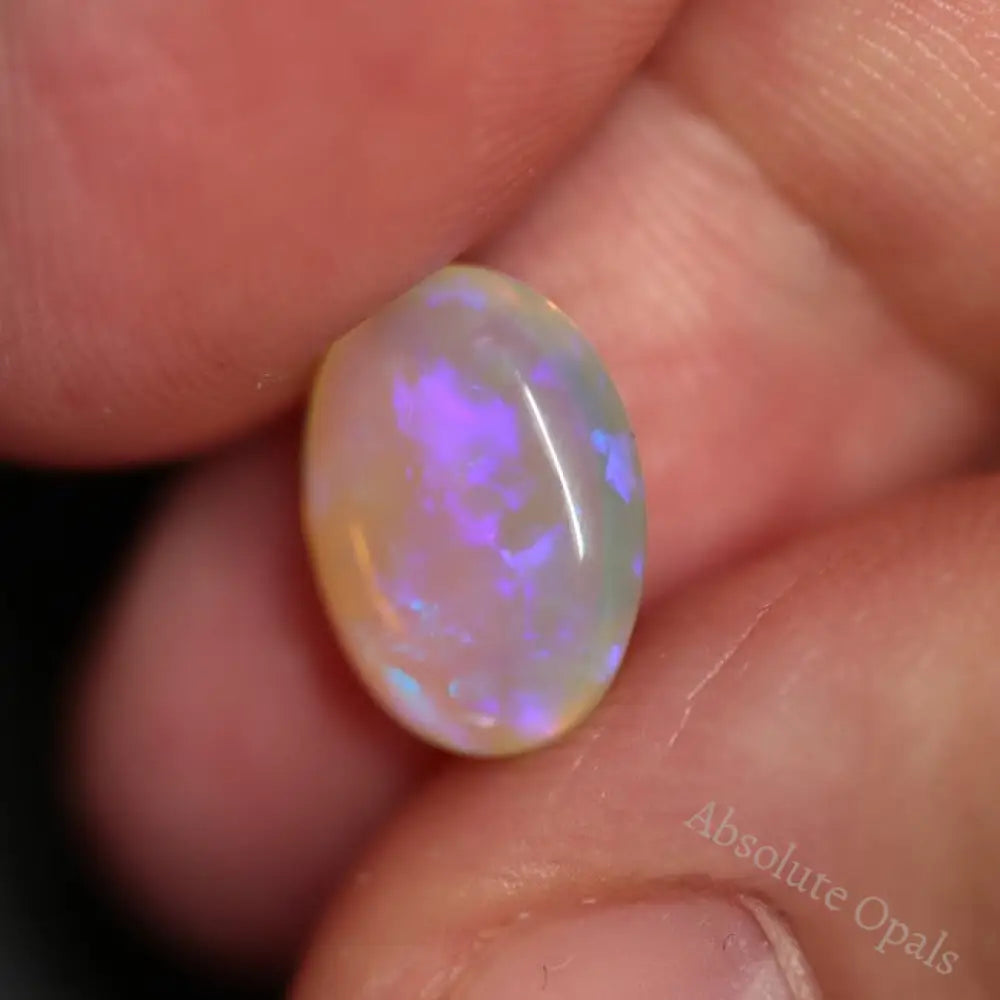 2.69 Cts Australian Semi Black Crystal Opal Lightning Ridge