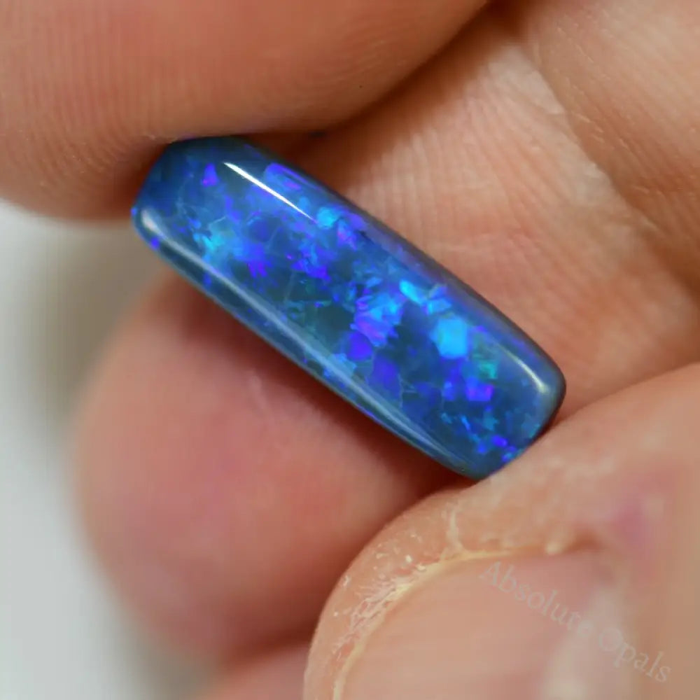 2.72 Cts Australian Black Opal Lightning Ridge Solid Stone