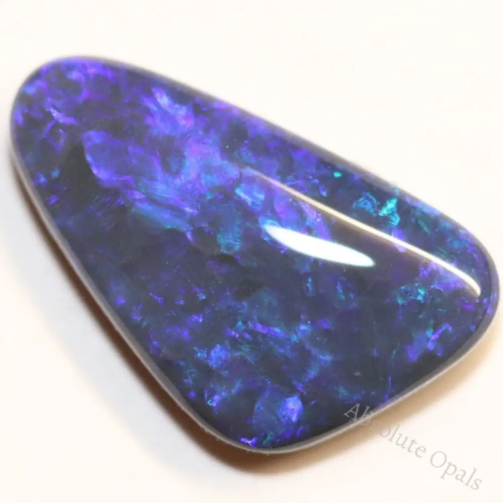 2.73 Cts Australian Black Opal Lightning Ridge Solid Stone