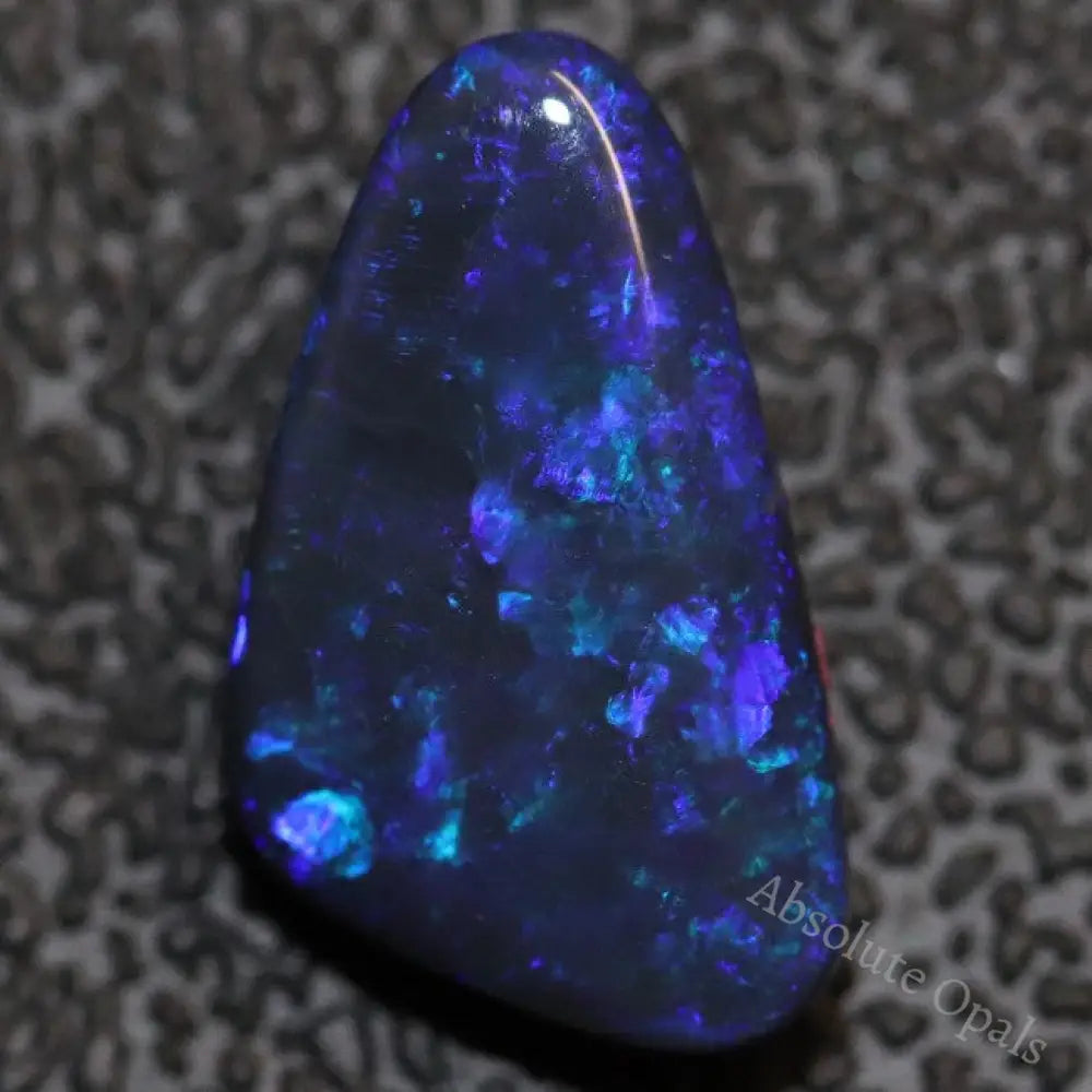 2.73 Cts Australian Black Opal Lightning Ridge Solid Stone