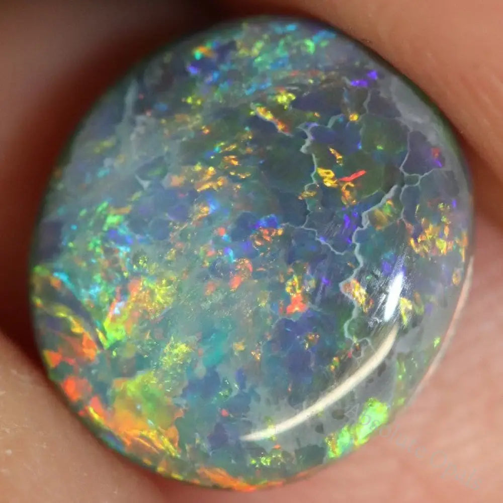 2.75 Cts Australian Black Opal Lightning Ridge Solid Gem Stone Cabochon